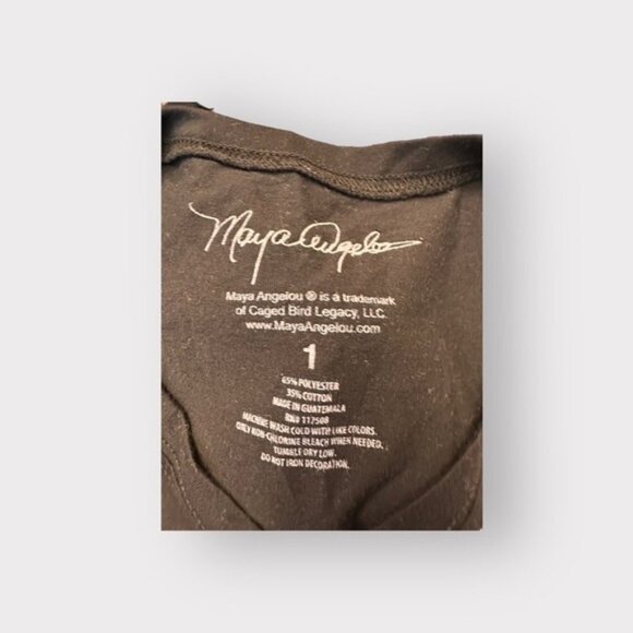 Women’s Torrid Black Graphic Tee Slim Fit Crew Tee – Maya Angelou Women 1 1X 1XL - Picture 9 of 10